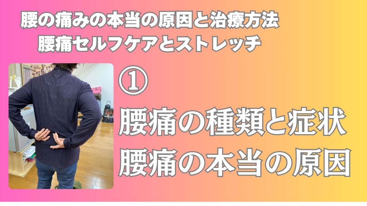 腰痛の種類と症状・腰痛の本当の原因を解説