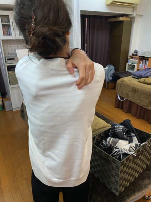 肩の痛む場所
