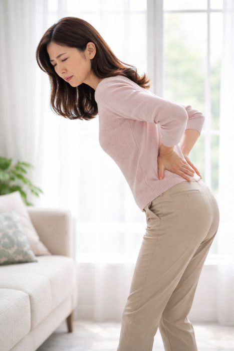 前かがみ腰痛の状態