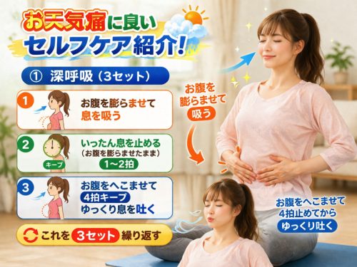 お天気痛に良いストレッチ1