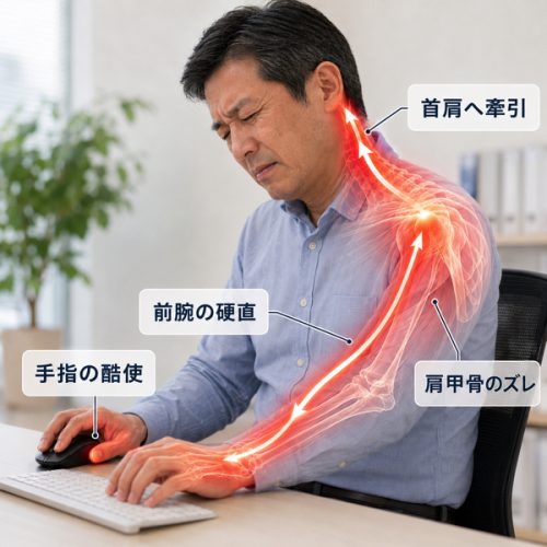 肩こりとパソコン操作