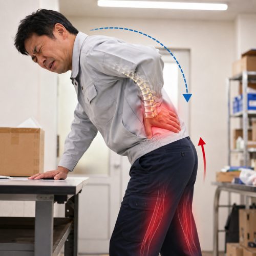 作業中の腰痛・中腰姿勢による負担