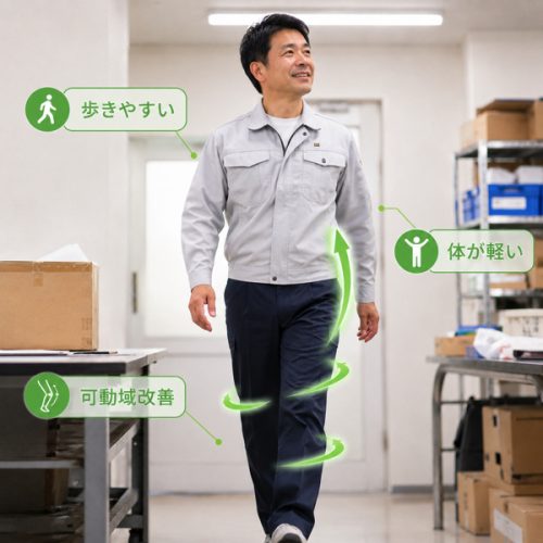 歩きやすい・体が軽い・可動域改善